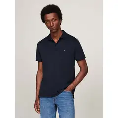 TOMMY HILFIGER - Polo azul Essential de corte regular con logo