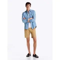 TOMMY HILFIGER - Pantalón beige chino corto Brooklyn colección 1985