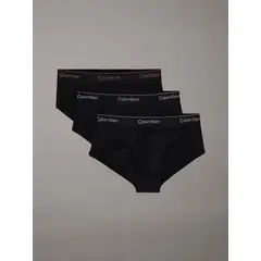 CALVIN KLEIN - Pack negro de 3 slip - Modern cotton