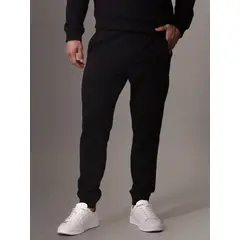 CALVIN KLEIN - Jogger negro sport con logo tonal