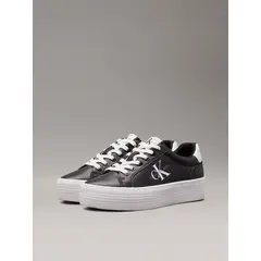 CALVIN KLEIN - Tenis multicolor de plataforma de cuero