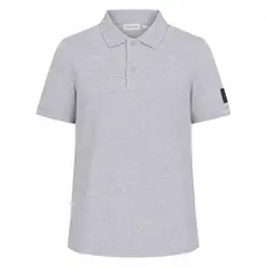 CALVIN KLEIN - Polo gris con insignia