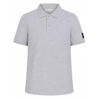 CALVIN KLEIN - Polo gris con insignia