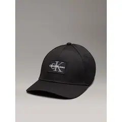 CALVIN KLEIN - Gorra negra de sarga con cálida felpa