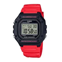 CASIO - Reloj Modelo W-218H-4B Diseño Deportivo