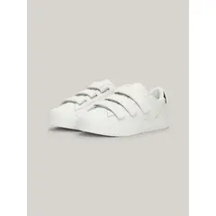 TOMMY HILFIGER - Tenis blanco de Cuero con cierre de velcro