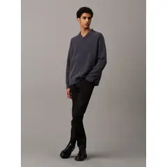 CALVIN KLEIN - Jeans Negro De Corte Slim Straight