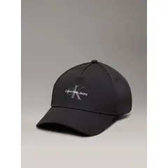 CALVIN KLEIN - Gorra negra de sarga con cálida felpa
