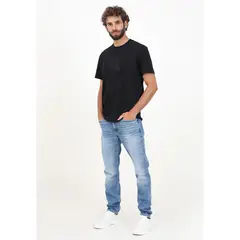 CALVIN KLEIN - Jeans azul slim taper con efecto desteñido