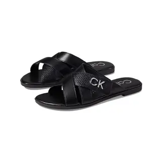 CALVIN KLEIN - Sandalias multicolor con monograma metálico