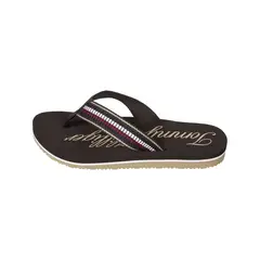 TOMMY HILFIGER - Sandalias negro con cinta distintiva en las tiras