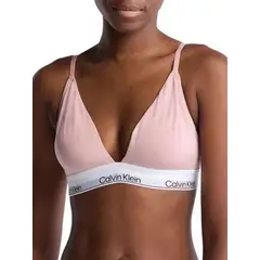 CALVIN KLEIN - Bralette Beige Lined Triangle - Modern Cotton