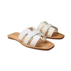 OCLOCK - Sandalias Viena Blanco/cafe