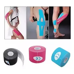 GENERICO - Cinta Kinesiologica Terapeutica Deportiva 5m Largo 5cm Ancho