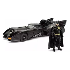JADA TOYS - Carro Batimovil 1989 + Figura Batman Jada Escala 1/24 23 CM