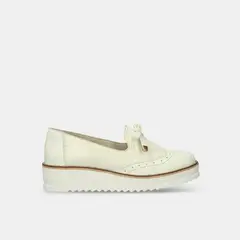 BATA - Mocasines Para Mujer Blanco Jorun