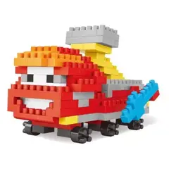 MARKET TOYS - Arma Todo Bloques Camión Rojo 172 Pcs bloque grande