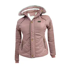 MODA EN CIRCUITO - Chaqueta Impermeable Corta Para Mujer Forrada en Ovejero