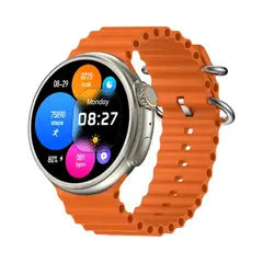 GENERICO - Reloj Inteligente Smartwatch Z78 Ultra NFC Salud Pasos Musica Naranja