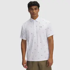 UNDER ARMOUR - Camisa Hombre PLAYOFF 3 PRNTD POLO Blanco