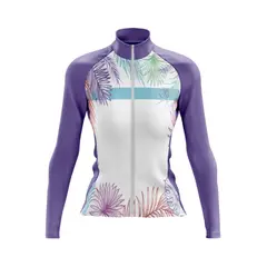 ARMAZI SPORT - JERSEY DE CICLISMO ARMAZI MANGA LARGA DAMA MORADO.