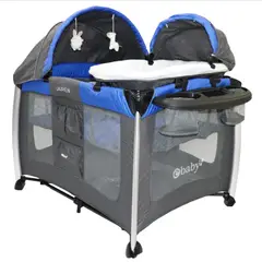 GENERICO - Cuna Corral Para Bebe Moisés Doble Nivel Luz Y Sonidos