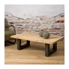 GENERICO - Mesa de Centro Ingrid 80x50cm rustico industrial
