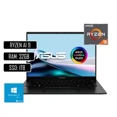 ASUS - PORTATIL ZENBOOK - AMD RYZEN AI 9 HX 370 - 32GB LPDDR5X - 1 TERA SSD - 14" OLED