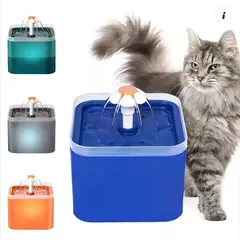 PETS ACCESORIOS - Fuente Agua Gato Led Negro