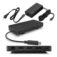 Lenovo - USB-C Dual Display Travel Dock con Adaptador