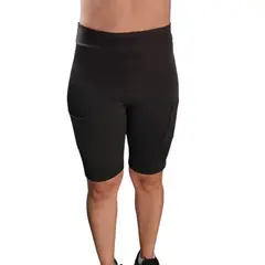 VIA7 - Biker largo talle medio alto con bolsillos muy comodo.