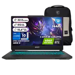 MSI - Portátil Gaming Cyborg I7 12650h Ram 32gb Ssd 512gb RTX 4060 Computador Portátil