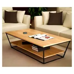 GENERICO - Mesa de Centro Camila rustico industrial 80x50cm