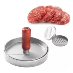 GENERICO - Molde Prensa Aplastador Manual Para Carne Hamburguesas