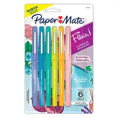 PAPER MATE - Flair Rotuladores Con Aroma X 6 Unidades