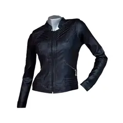 SYK - Chaqueta para mujer en cuero sintético garantizada 30off