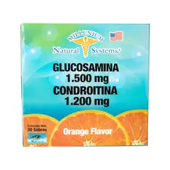 MILLENIUM NATURAL SYSTEMS - Glucosamina 1500mg + Condroitina 30 sobres Natural System