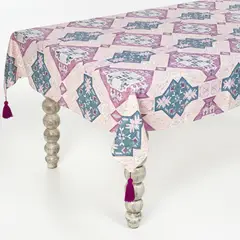 GARDENIA HOME DECOR - Mante Boho Morado 6 puestos (1.50x2.20)