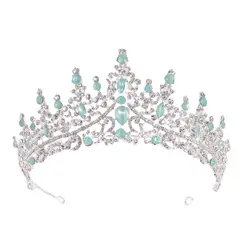 GENERICO - Corona De Cristal Ópalo Tiara Para Mujer Novia Quinceañera