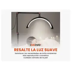 INNOVA - Lámpara De Estética Luz Media Luna Con Soporte Ajustable Mesa