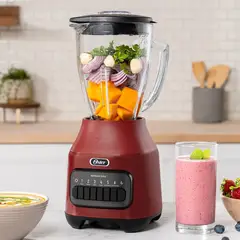 OSTER - Licuadora Oster, 6 Velocidades más Pulso, Vaso de Vidrio.