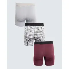 SEVEN SEVEN - Boxer Para Hombre Filete Corto Algodón Color Vino Marca #45000372