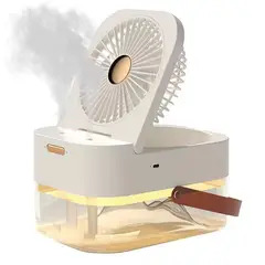 GENERICO - Ventilador Aire Acondicionado Con Nebulización De Agua Blanco