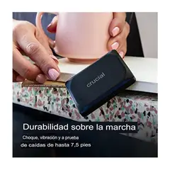 CRUCIAL - Disco Duro Externo X9 SSD Portatil de 1 TB Negro