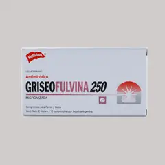 HOLLIDAY - Griseofulvina Fungistático x 20 comprimidos