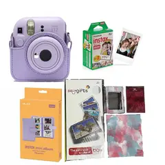FUJIFILM - Mega combo DP Cámara Instantánea Instax Mini 12 Lila