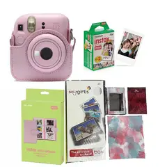 FUJIFILM - Mega combo DP Cámara Instantánea Instax Mini 12 Rosa