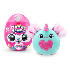 RAINBOCORNS - Peluche Sorpresa Eggzania Baby Mania Con 5 Sorpresas