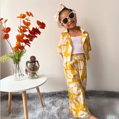 MANTARRAYA BEACHWEAR - SET INFANTIL VICKY AMARILLO