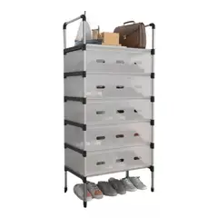 GENERICO - Zapatero 6 Niveles Organizador De Zapatos Con Cajones